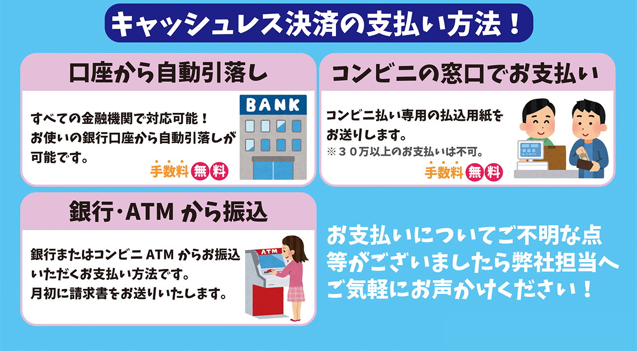 キャッシュレス決済の支払い